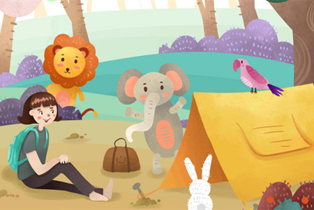 小学儿童短篇故事文字版：狮子和兔子