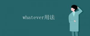 whatever的用法