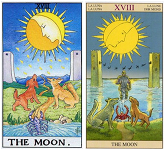 塔罗牌月亮正位爱情含义解析，逆位代表什么？